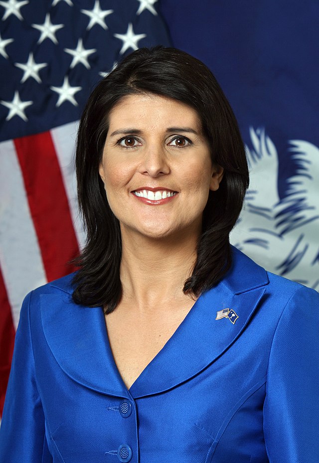 Republican candidate for President of the United States Nikki Haley